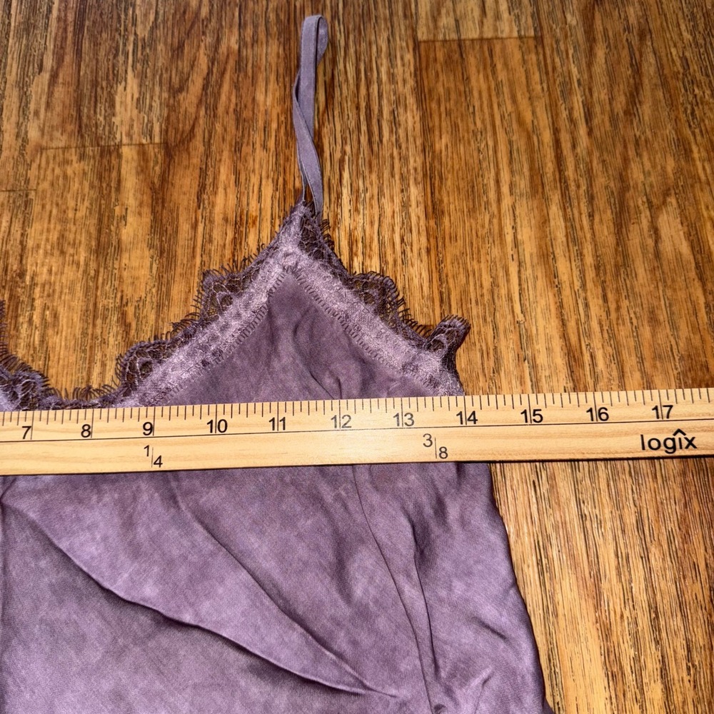 Y2K Blouse Cami Purple Lace Trim Slip Made in Italy Fairy Grunge Top Dollette - Picture 7 of 9
